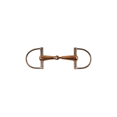 Mors D Ring hol met mondstuk in koper Umbria Equitazione