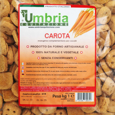 Crunchies paarden met wortel 930g Umbria Equitazione Crunchies paarden met wortel 930g Umbria Equitazione