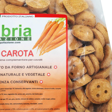 Crunchies paarden met wortel 930g Umbria Equitazione Crunchies paarden met wortel 930g Umbria Equitazione