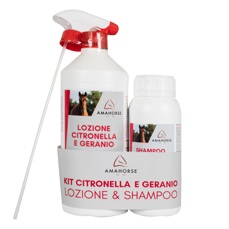Kit lotion citronnelle & géranium 1L + shampooing citronnelle 500ml Umbria Equitazione Kit lotion citronnelle & géranium 1L + shampooing citronnelle 500ml Umbria Equitazione