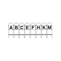 Lettres de dressage en fer ensemble de 8 pièces ABCEFHKM Umbria Equitazione Lettres de dressage en fer ensemble de 8 pièces ABCEFHKM Umbria Equitazione