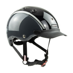 Casque Casco Nori Noir / gris / fer à cheval