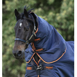Halsstuk Horseware 0g voor deken Rambo Original Marineblauw / oranje