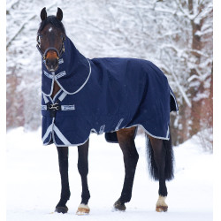Horseware Rambo Original 200g deken met Leg Arches Marine / zilver Blauw