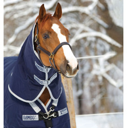 Horseware Rambo Original 200g deken met Leg Arches Marine / zilver Blauw