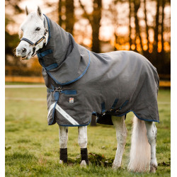 Horseware Rhino Hexstop Plus Vari-Layer Turnout 250g Deken Grijs / indigo Horseware Rhino Hexstop Plus Vari-Layer Turnout 250g Deken Grijs / indigo