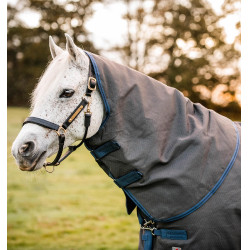 Horseware Rhino Hexstop Plus Vari-Layer Turnout 250g Deken Grijs / indigo Horseware Rhino Hexstop Plus Vari-Layer Turnout 250g Deken Grijs / indigo