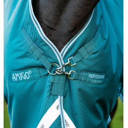 Couverture Horseware High Neck Amigo® Bravo 12 Original 250g 1200D Vert / aqua Couverture Horseware High Neck Amigo® Bravo 12 Original 250g 1200D Vert / aqua