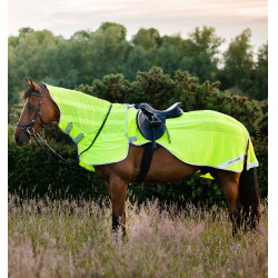 Couvre-reins Horseware anti-mouches Fluo Amigo Flyrider 0g Jaune Fluo