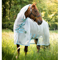 Cubre-moscas Horseware Amigo AmEco Bug Buster 0g Zilver / lichtblauw Cubre-moscas Horseware Amigo AmEco Bug Buster 0g Zilver / lichtblauw