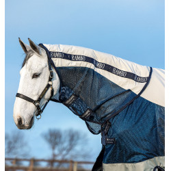 Couverture d'extérieur Horseware Rambo® Summer 0g disque avec doublure 100g 600D Marine / gris Bleu Couverture d'extérieur Horseware Rambo® Summer 0g disque avec doublure 100g 600D Marine / gris Bleu