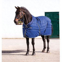 Couverture d'écurie Horseware Rambo Cosy 400g Marine / beige / bleu / marine