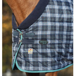 Staldeken Horseware Rhino Original Vari-Layer 450g Marine geruit / blauwgroen Marineblauw
