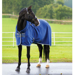 Droogdeken Horseware Rambo Cosy van fleece Marine / beige / blauw