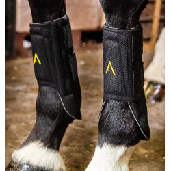 Guêtres Horseware Adagio Noir / jaune Guêtres Horseware Adagio Noir / jaune