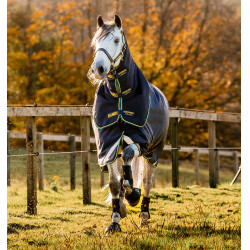 Couverture Horseware Rambo Duo Force 2.0 100 g avec liners 100 et 300 g Bleu marine / bleu sarcelle Couverture Horseware Rambo Duo Force 2.0 100 g avec liners 100 et 300 g Bleu marine / bleu sarcelle