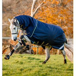 Couverture Horseware Rambo Duo Force 2.0 100 g avec liners 100 et 300 g Bleu marine / bleu sarcelle Couverture Horseware Rambo Duo Force 2.0 100 g avec liners 100 et 300 g Bleu marine / bleu sarcelle