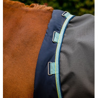 Horseware Amigo Hero Ripstop Turnout deken met fleecevoering 50g Grijs schaduw / nevel / marine