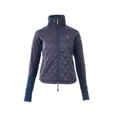 Lichte gewatteerde jas Horze Zoe dames Donkerblauw