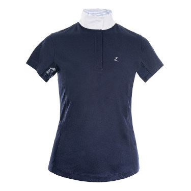 Polo manches courtes Blaire Horze Crescendo femme Bleu foncé