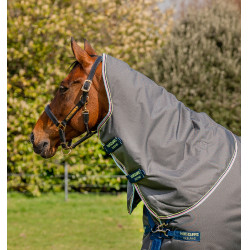Couverture Horseware Amigo® Bravo 12 Plus 250g 1200D Gris shadow / marine / lime