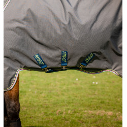 Couverture Horseware Amigo® Bravo 12 Plus 250g 1200D Gris shadow / marine / lime