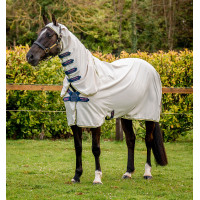 Volledige deken Horseware Amigo Ripstop Hoody 0g Wit krijt / marine / roze