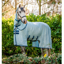 Couverture anti-mouches Horseware Amigo Bug Buster Bleu azure / marine / bleu électrique Couverture anti-mouches Horseware Amigo Bug Buster Bleu azure / marine / bleu électrique