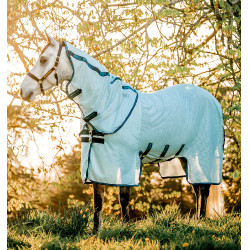 Couverture anti-mouches Horseware Amigo Bug Buster Bleu azure / marine / bleu électrique Couverture anti-mouches Horseware Amigo Bug Buster Bleu azure / marine / bleu électrique
