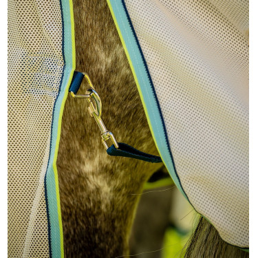 Horseware Amigo Bug Buster vliegendeken Wit krijt / marine / nevel