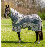 Couverture anti-mouches Horseware Camouflage 3-en-1 Amigo® CamoFly Imprimé gris / lime Couverture anti-mouches Horseware Camouflage 3-en-1 Amigo® CamoFly Imprimé gris / lime