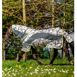 Couverture anti-mouches Horseware Camouflage 3-en-1 Amigo® CamoFly Imprimé gris / lime Motifs Couverture anti-mouches Horseware Camouflage 3-en-1 Amigo® CamoFly Imprimé gris / lime Motifs