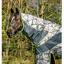 Couverture anti-mouches Horseware Camouflage 3-en-1 Amigo® CamoFly Imprimé gris / lime Motifs Couverture anti-mouches Horseware Camouflage 3-en-1 Amigo® CamoFly Imprimé gris / lime Motifs