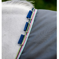 Couverture Horseware Amigo Bravo 12 Original 100g Gris shadow / marine / lime Couverture Horseware Amigo Bravo 12 Original 100g Gris shadow / marine / lime