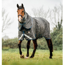 Couverture Horseware Rhino HexStop Plus Turnout 0g Gris / indigo / marine Couverture Horseware Rhino HexStop Plus Turnout 0g Gris / indigo / marine