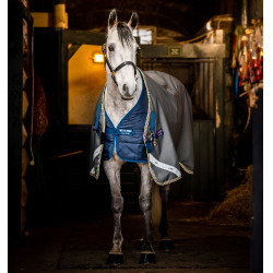 Couverture Horseware Amgio 1200D Plus Turnout Bundle 50g 100g et 200g Ombre sombre / marine / rose Gris