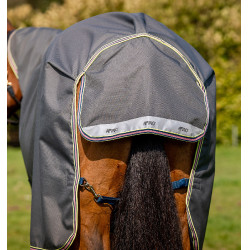 Couverture Horseware Amgio 1200D Plus Turnout Bundle 50g 100g et 200g Ombre sombre / marine / rose Gris