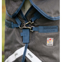 Horseware Rhino Hexstop Plus Turnout 100g deken Grijs / indigo / marineblauw Horseware Rhino Hexstop Plus Turnout 100g deken Grijs / indigo / marineblauw