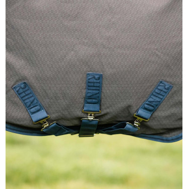 Horseware Rhino Hexstop Plus Turnout 100g deken Grijs / indigo / marineblauw