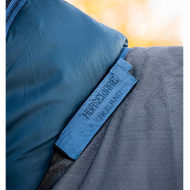 Horseware Rhino Hexstop Plus Turnout 100g deken Grijs / indigo / marineblauw