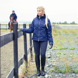 Culotte Horze Grand Prix basanes silicone femme Bleu foncé