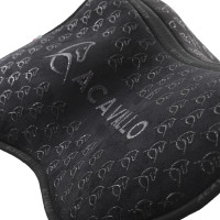 Amortisseur MF HPS CW-CS en daim avec grip en silicone plat Acavallo Noir Amortisseur MF HPS CW-CS en daim avec grip en silicone plat Acavallo Noir