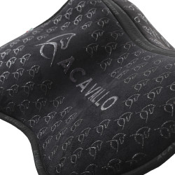 Amortisseur MF HPS CW-CS en daim avec grip en silicone plat Acavallo Noir Amortisseur MF HPS CW-CS en daim avec grip en silicone plat Acavallo Noir