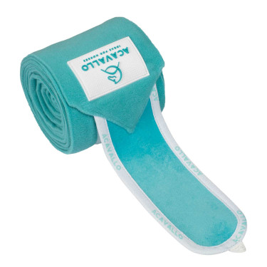 Anti-pilling fleece bandages Speciale Editie Acavallo Lichtblauw