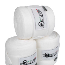 Bandes polaire Equestro par 4 Blanc Bandes polaire Equestro par 4 Blanc