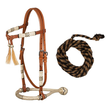 Bosal hoofdstel met teugels van paardenhaar Pool's