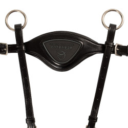 Collier de chasse anatomique 5 points Acavallo Noir Collier de chasse anatomique 5 points Acavallo Noir
