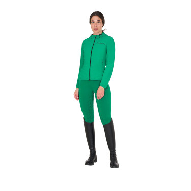 Doudoune femme en mélange technique Equestro Vert outremer Doudoune femme en mélange technique Equestro Vert outremer