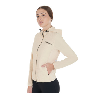Doudoune femme en mélange technique Equestro Beige
