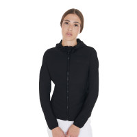 Doudoune femme en mélange technique Equestro Noir Doudoune femme en mélange technique Equestro Noir